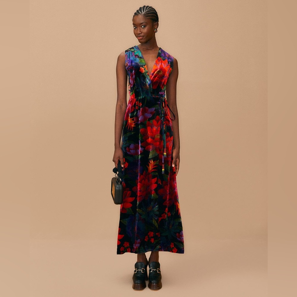 Farm Rio Maxi Wrap Dress - XS